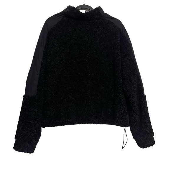 Adidas Women's High-Neck Pullover Fleece Sweater Black Size M - Picture 5 of 9